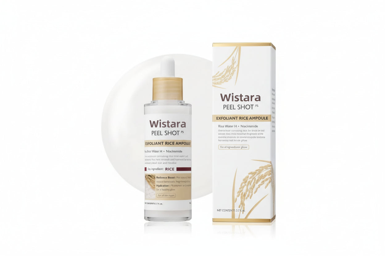 Wistara Peel Shot bottle pack on a white background