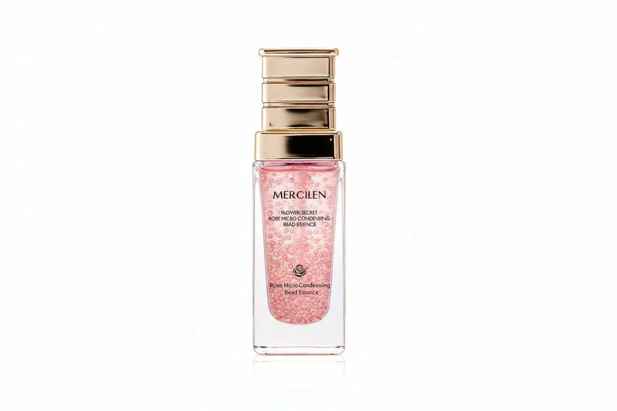 Dream Blue Flower Secret Rose Essence 35ml hydrating lotion bottle with blue flower and rose design