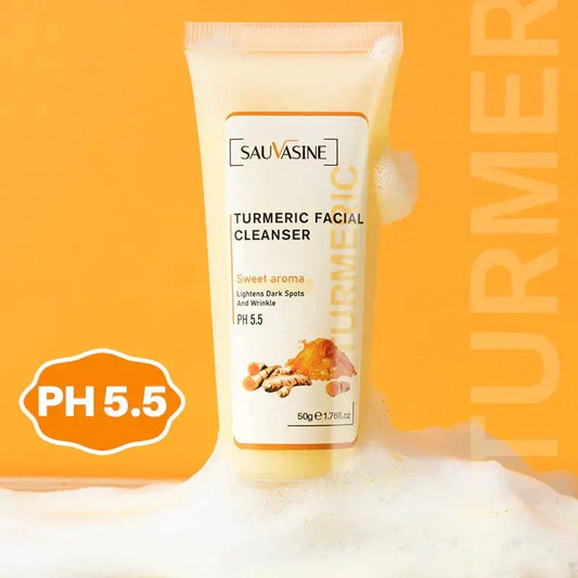 Turmeric Cleansing Foam 50g bottle packaging