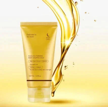 Turmeric Collagen Peel-Off Face Mask applied on face