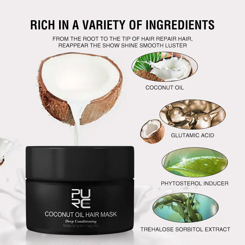 Anti-Shedding Smooth Hair Mask for Frizz Control Seomou