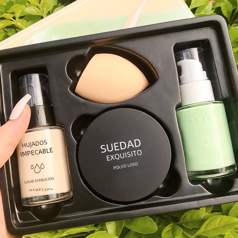 Foundation & Loose Powder Makeup Gift Set