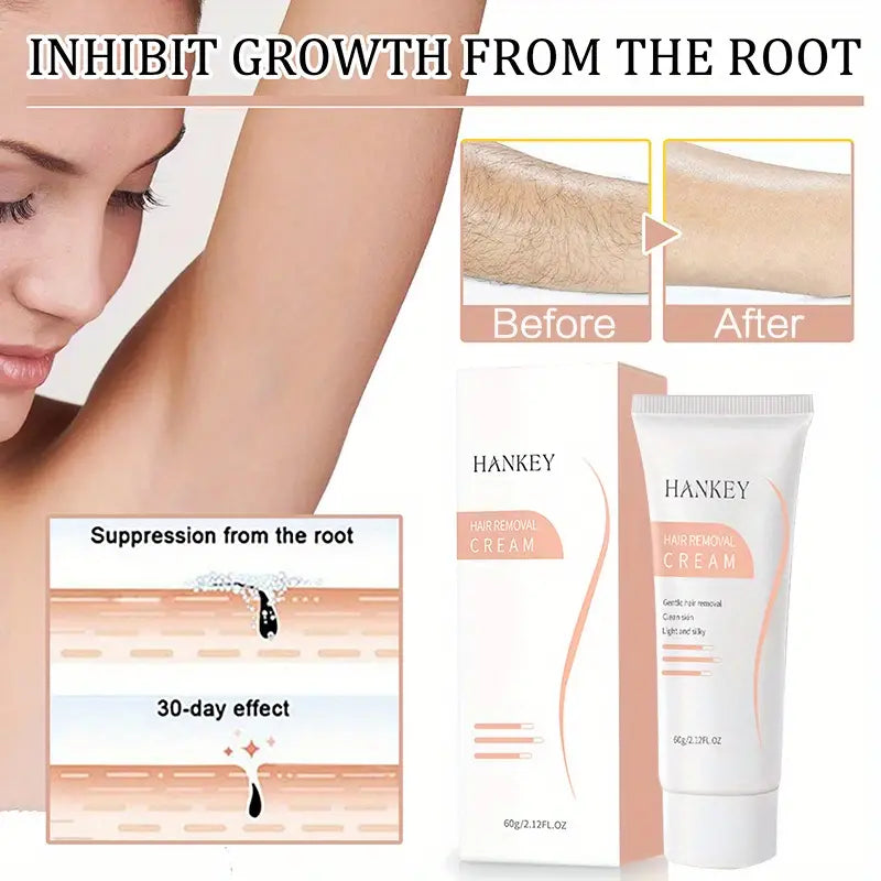 Gentle Painless Hair Removal Cream for Women – Smooth Skin, 60g