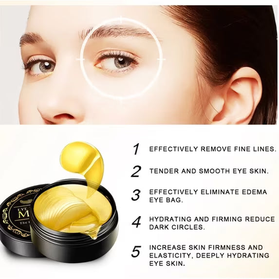 24K Gold Collagen Anti-Aging Eye Mask – Dark Circles & Puffiness (Copy)