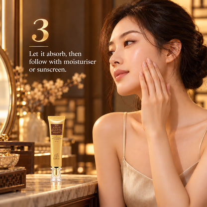 Step 3: let the gel absorb, then follow with moisturiser or sunscreen