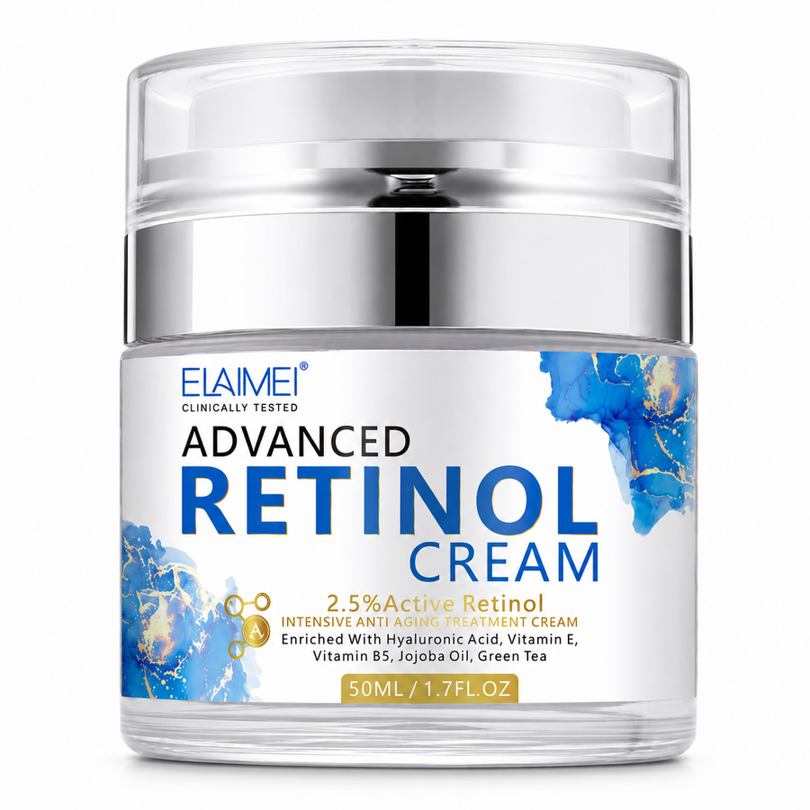 Advanced Retinol Cream jar on a pure white background