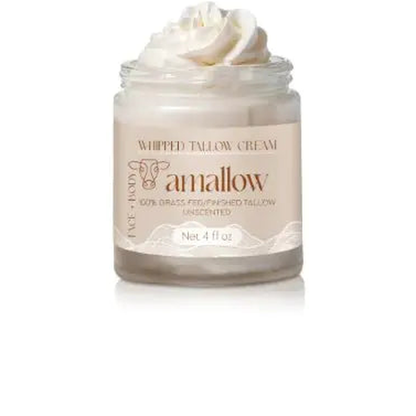 Whipped Tallow Face & Body Cream — centered hero on white with soft shadow