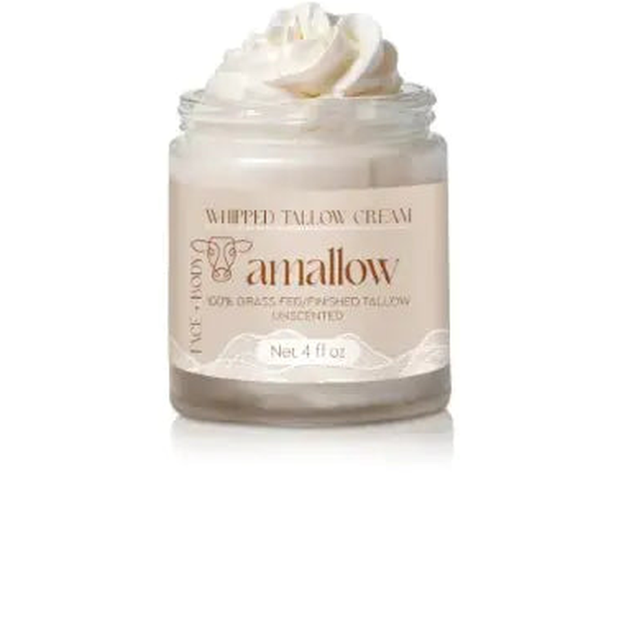 Whipped Tallow Face & Body Cream — centered hero on white with soft shadow