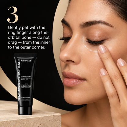 Step 3: pat gently with the ring finger along the orbital bone