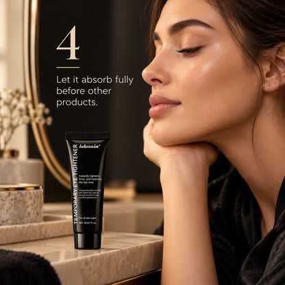 Step 4: let it absorb fully before other products