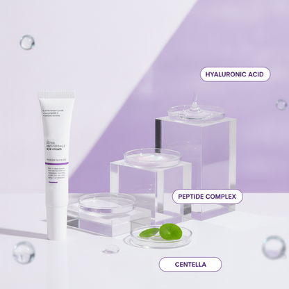 Hydrating Anti-Wrinkle Eye Cream — ingredient story: hyaluronic acid, peptide complex, centella