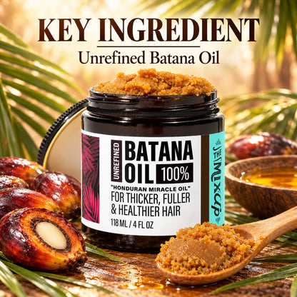 Key ingredient: unrefined batana oil with batana palm fruit and palm fronds