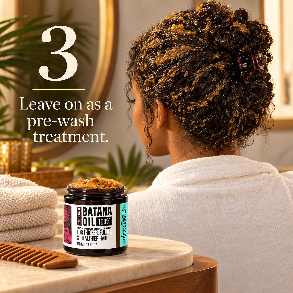 How to use, step 3: leave on as a pre-wash treatment