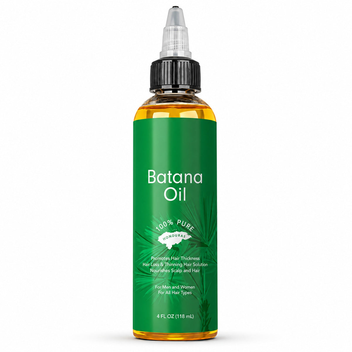 Batana Oil 118 mL bottle alone on a pure white background