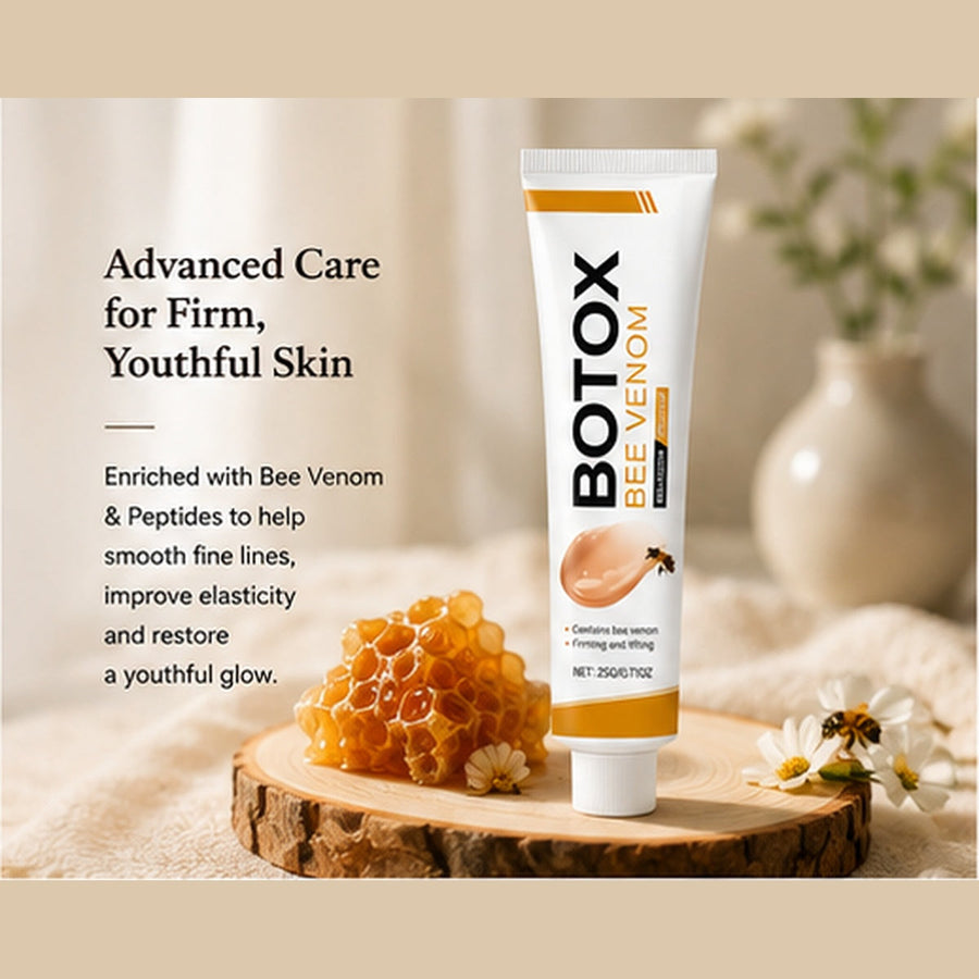 Bee Peptide Firming Face Cream in a warm premium skincare campaign setting