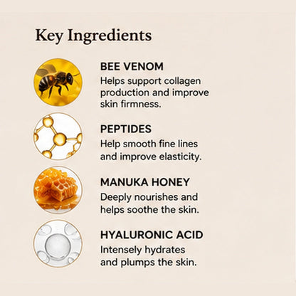 Bee Peptide Firming Face Cream key ingredients visual