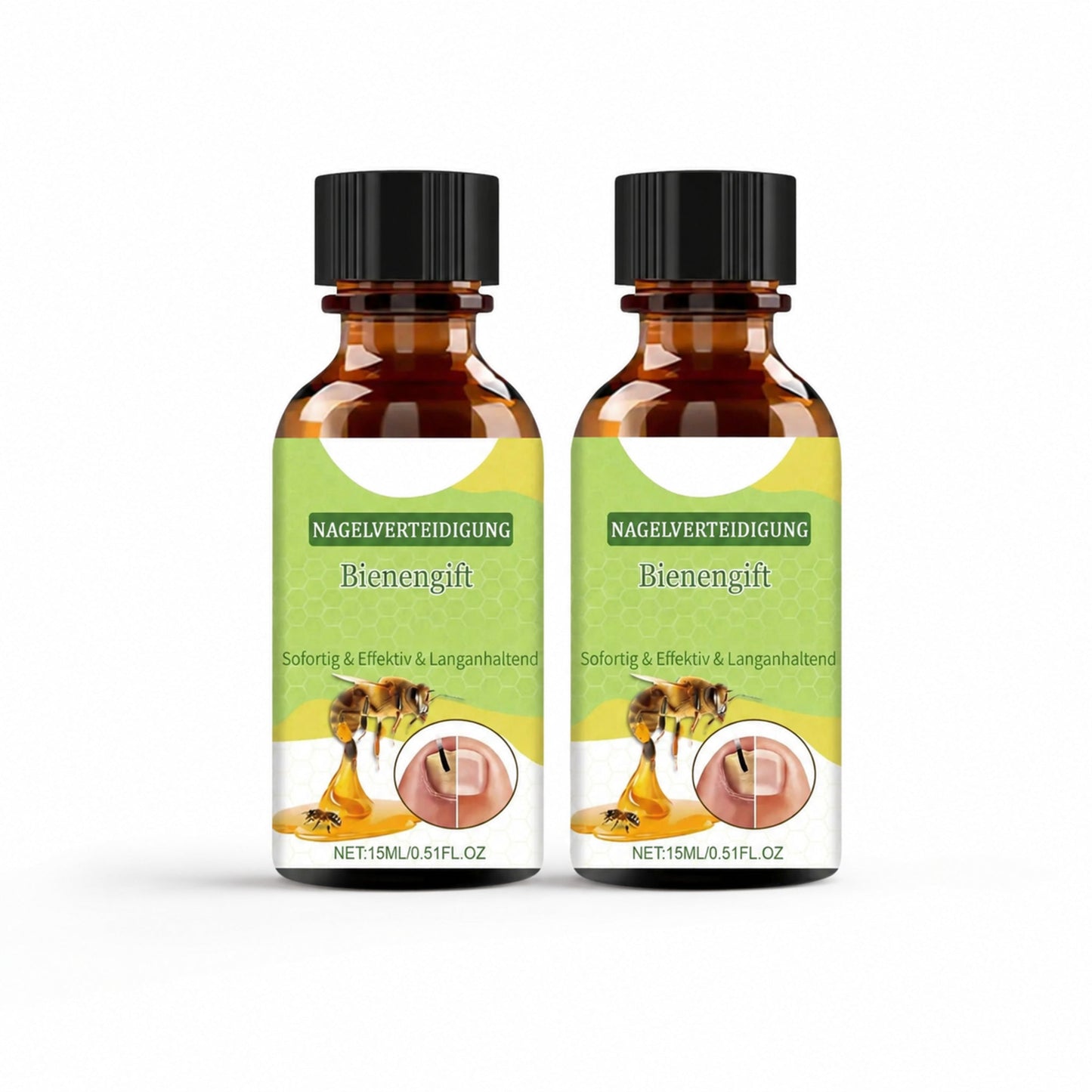 Bee Venom Nail Conditioning Serum – 2-Pack — centered hero on white with lower-left studio shadow