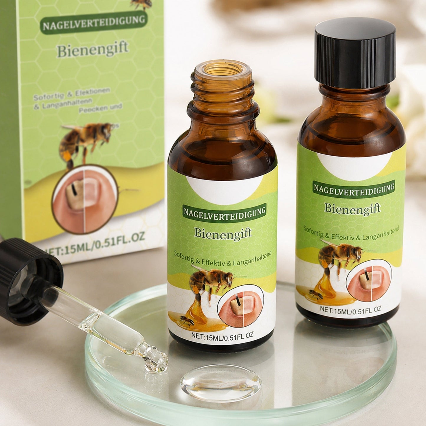 Bee Venom Nail Conditioning Serum – 2-Pack — premium texture and product detail