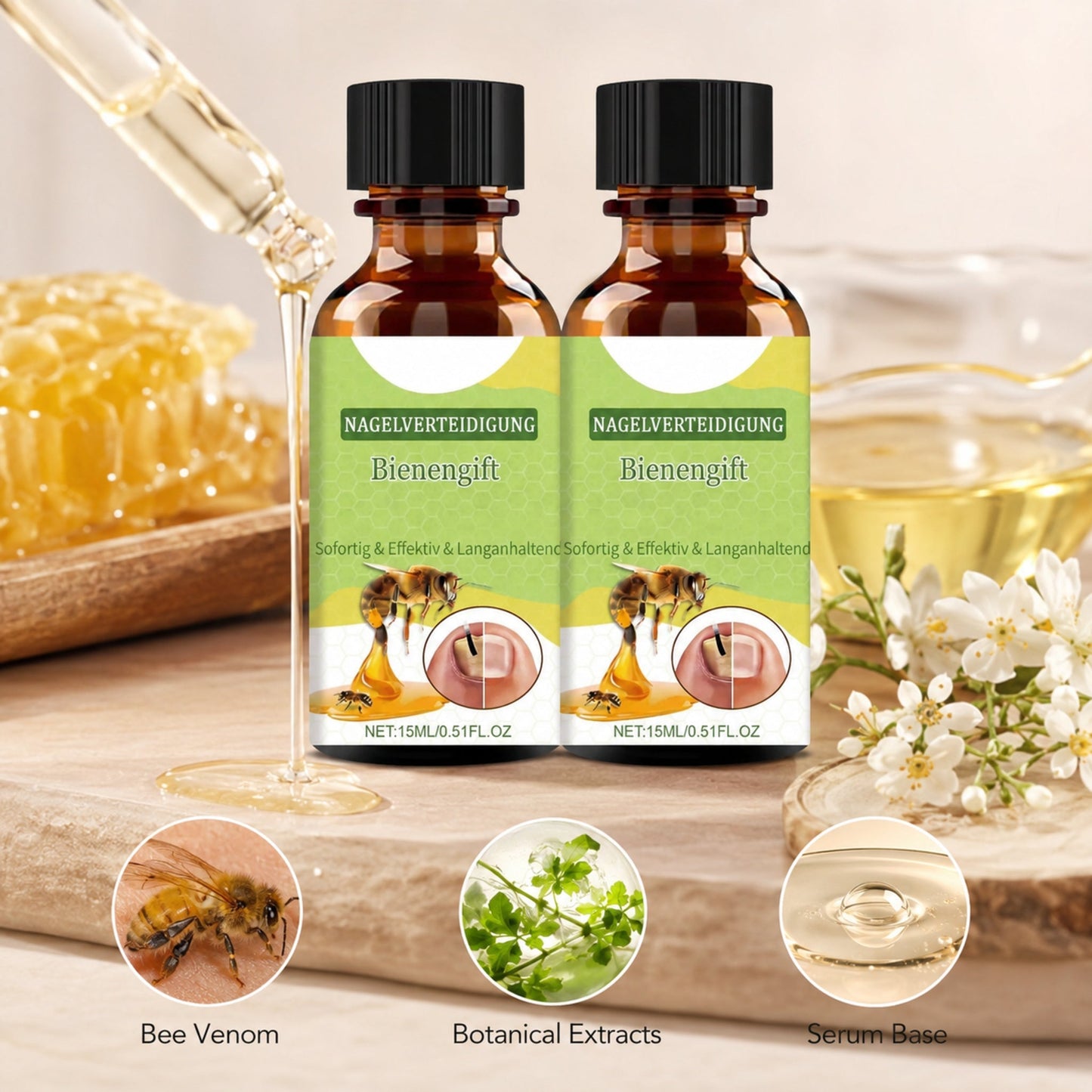 Bee Venom Nail Conditioning Serum – 2-Pack — verified ingredient and formula story