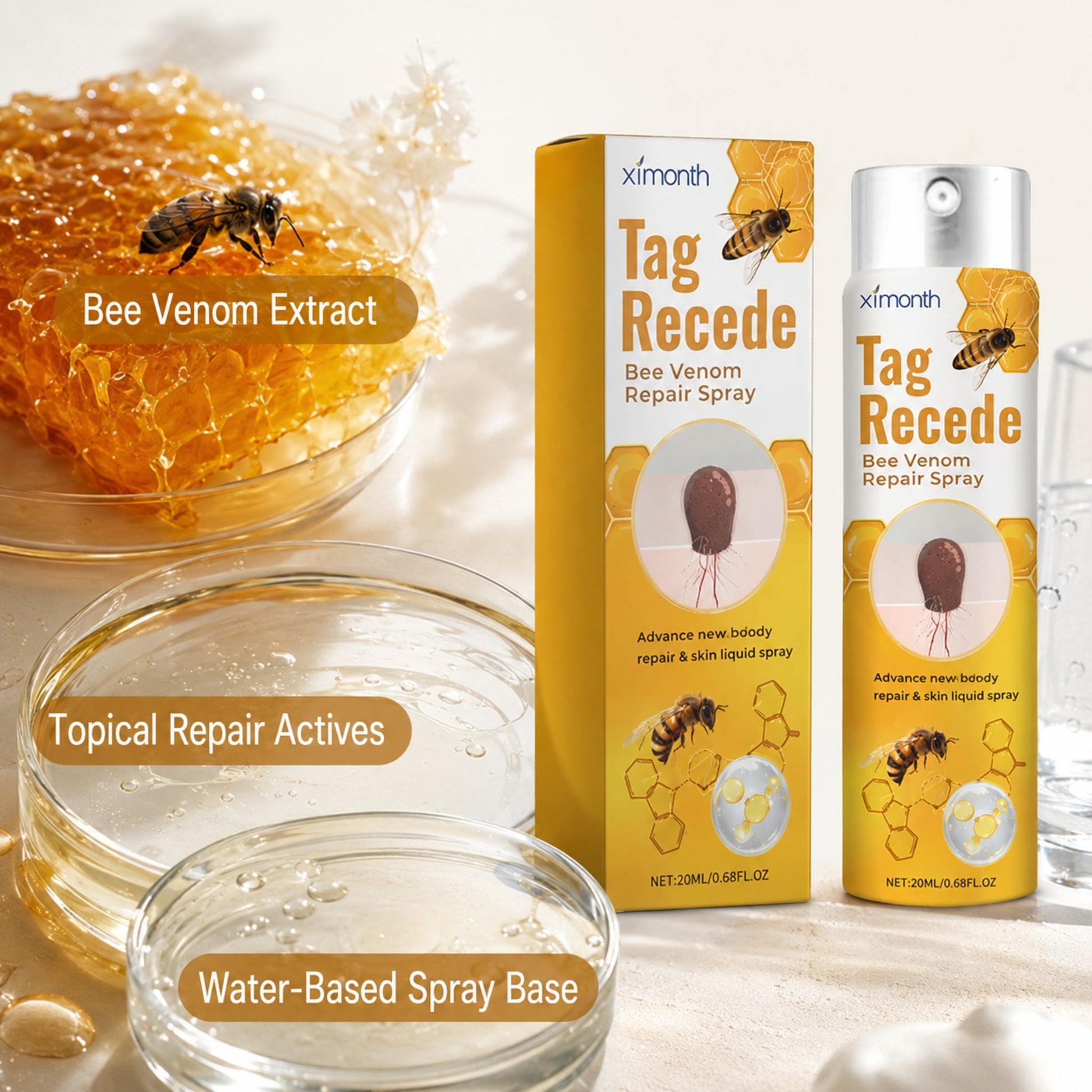 Bee Venom Targeted Topical Skin Repair Spray — verified ingredient and formula story