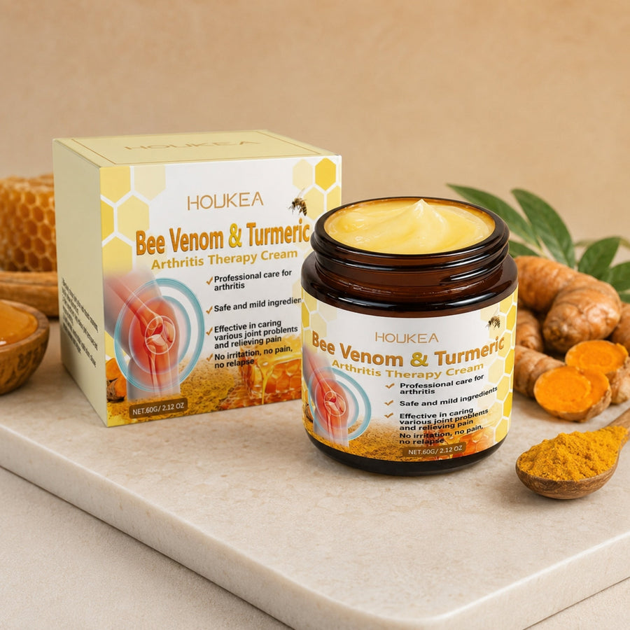 Bee Venom & Turmeric Topical Warming Body Cream – Soothing Formula, 60g — premium secondary product view