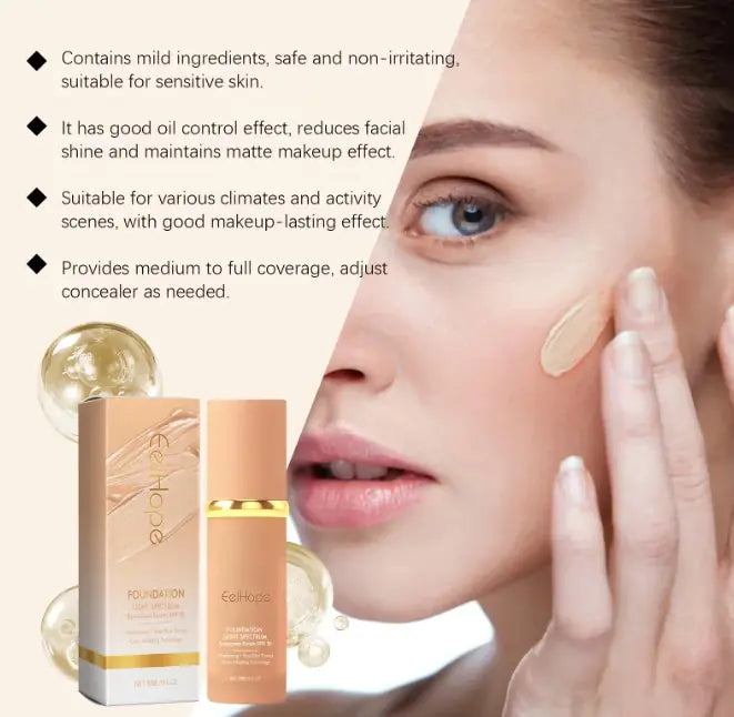 Light Spectrum Foundation Serum SPF 38 – Color-Adapting Even Skin Formula, 30ml