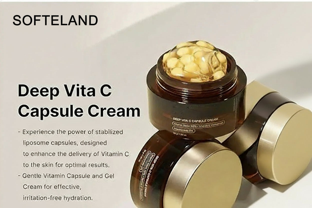 Deep Vita C Capsule Face Cream – Niacinamide & Vitamin C Formula, 55g
