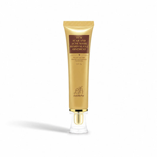 Acne Mark Repair Gel centered on white with directional studio shadow