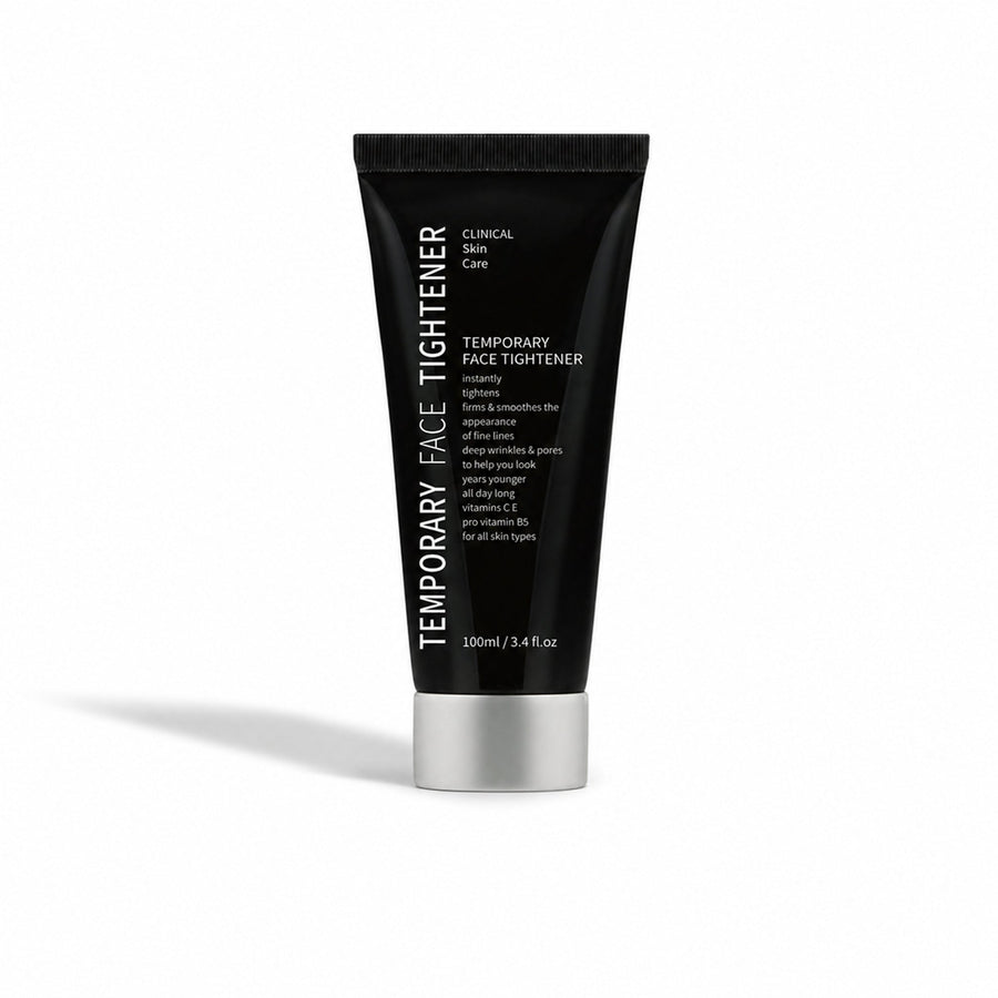 Temporary Face Tightener centered on white with directional studio shadow