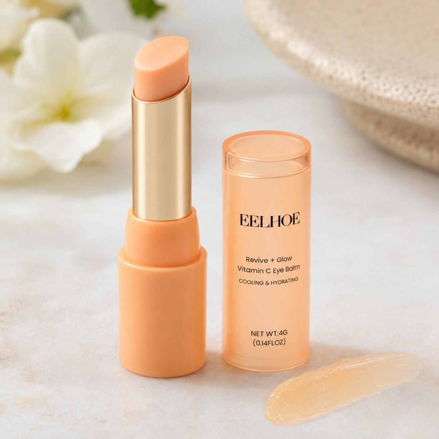 Vitamin C Eye Balm texture and product detail