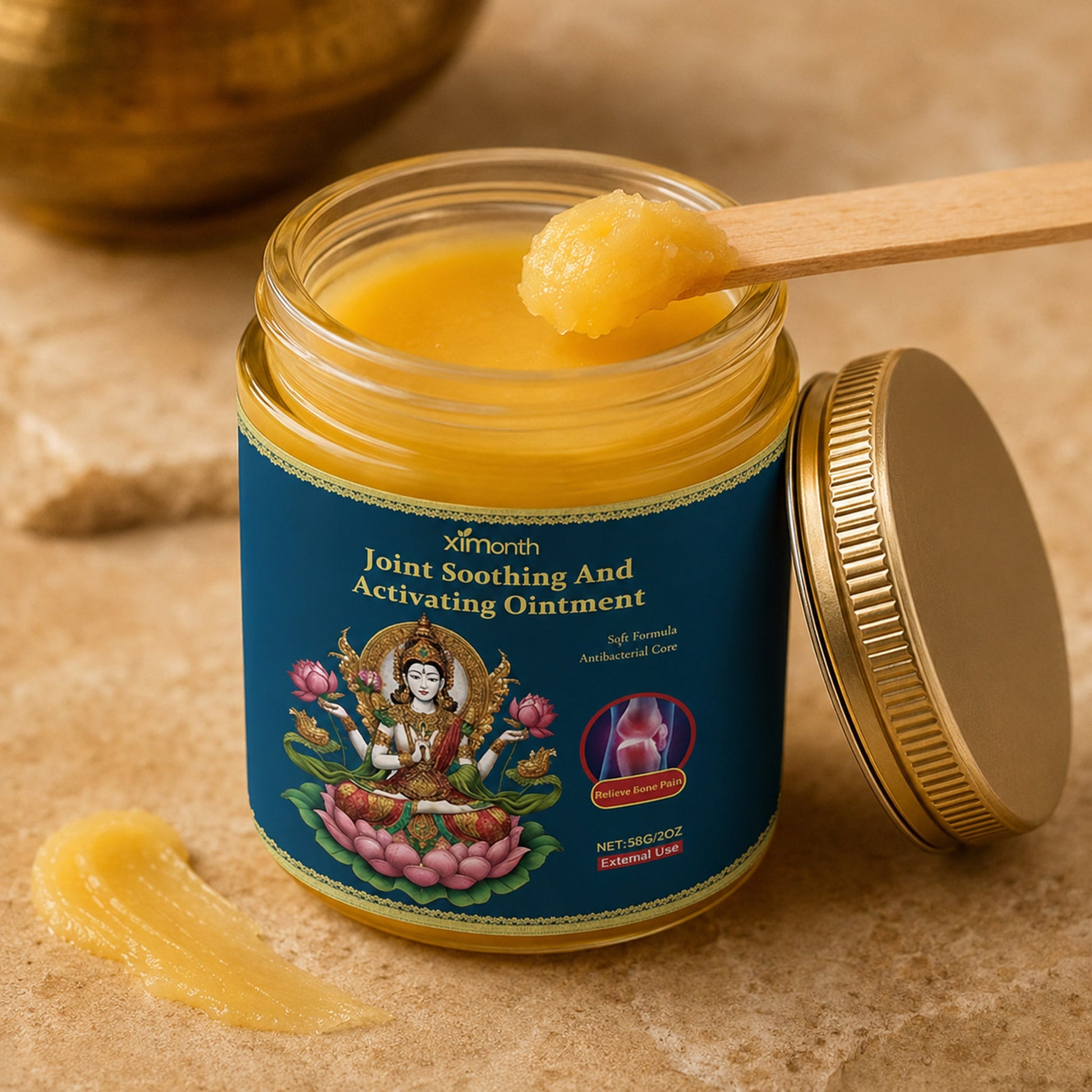 Joint Soothing Massage Balm texture and product detail
