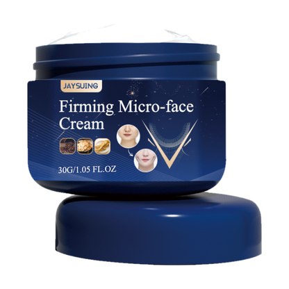 Firming Micro-Face Cream 30g open jar with lid centered on a pure white background