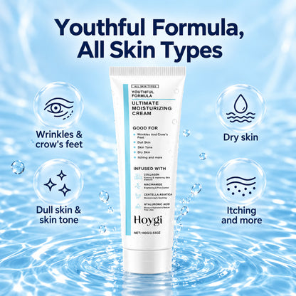 Youthful Formula for all skin types – good for wrinkles and crow's feet, dull skin and skin tone, dry skin, itching and more