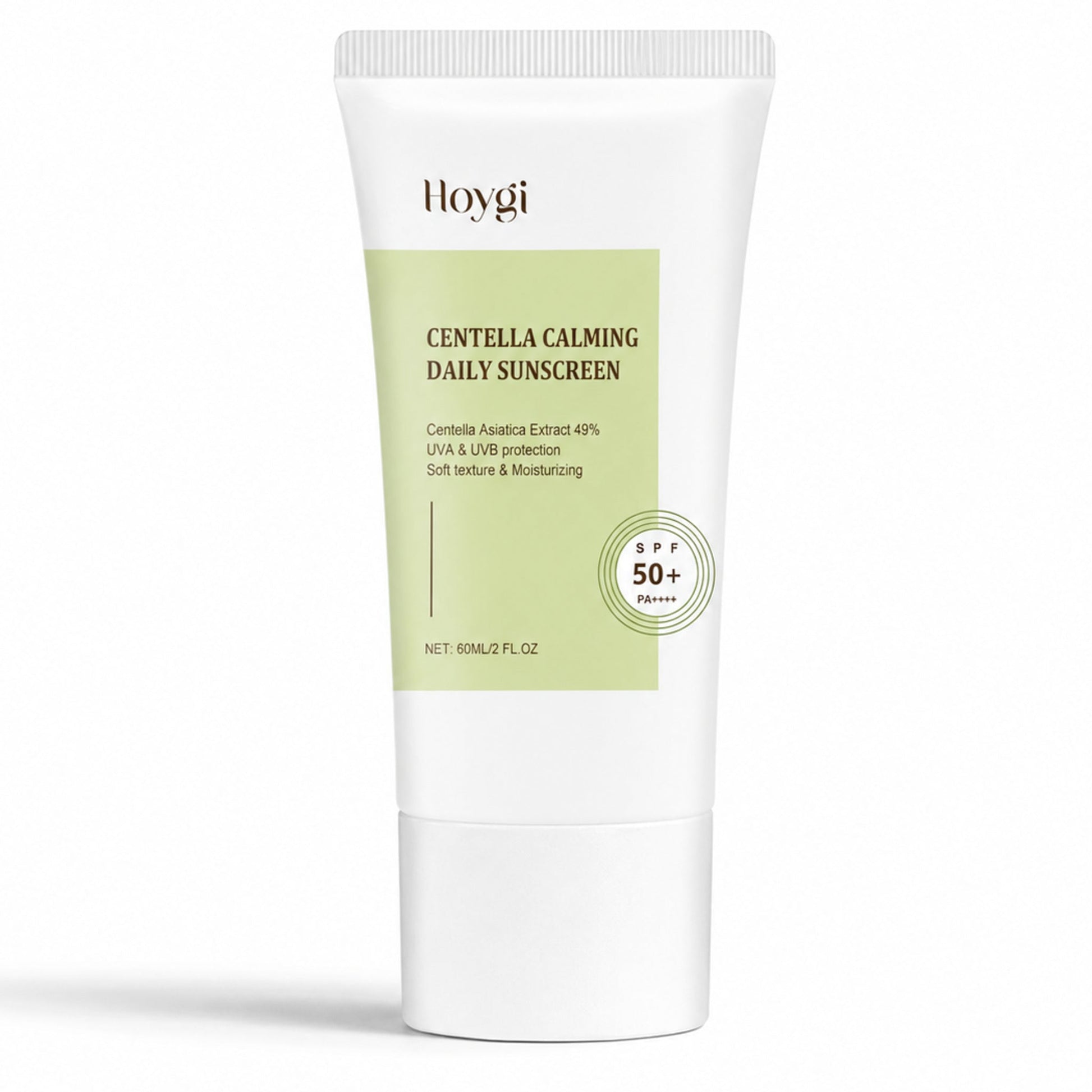 Centella Calming Daily Sunscreen – Hydrating Broad Spectrum SPF — premium close product and label detail
