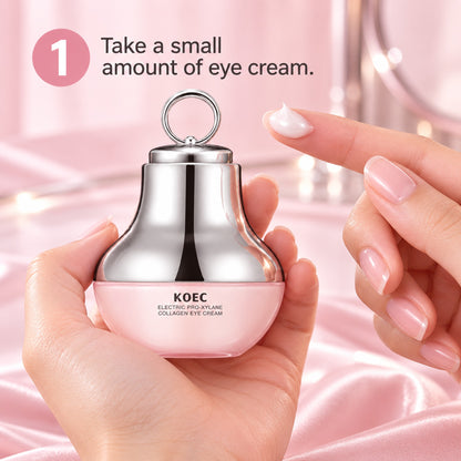 Step 1: take a small amount of eye cream