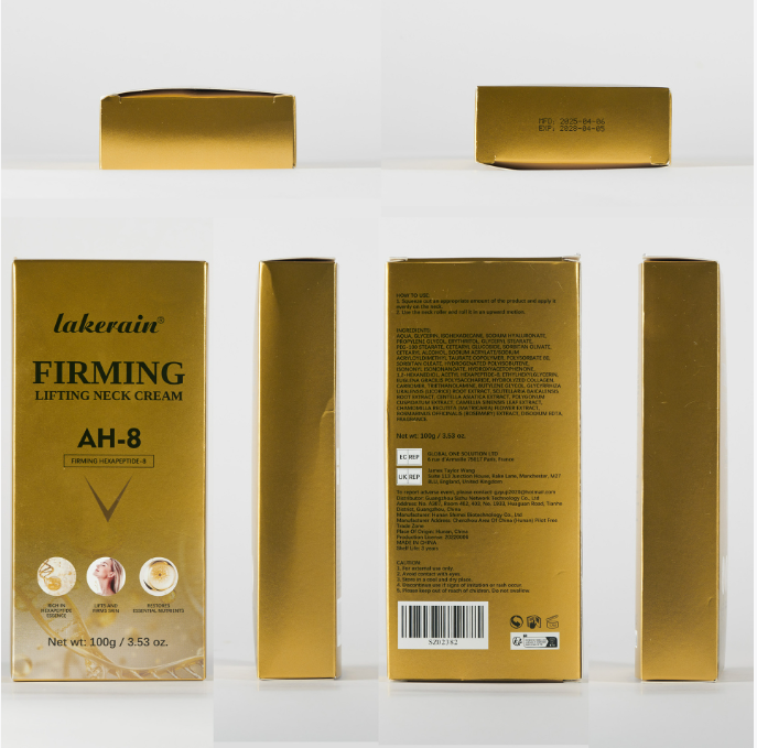 Firming Lifting Neck Cream – AH-8 Hexapeptide Formula, 100g