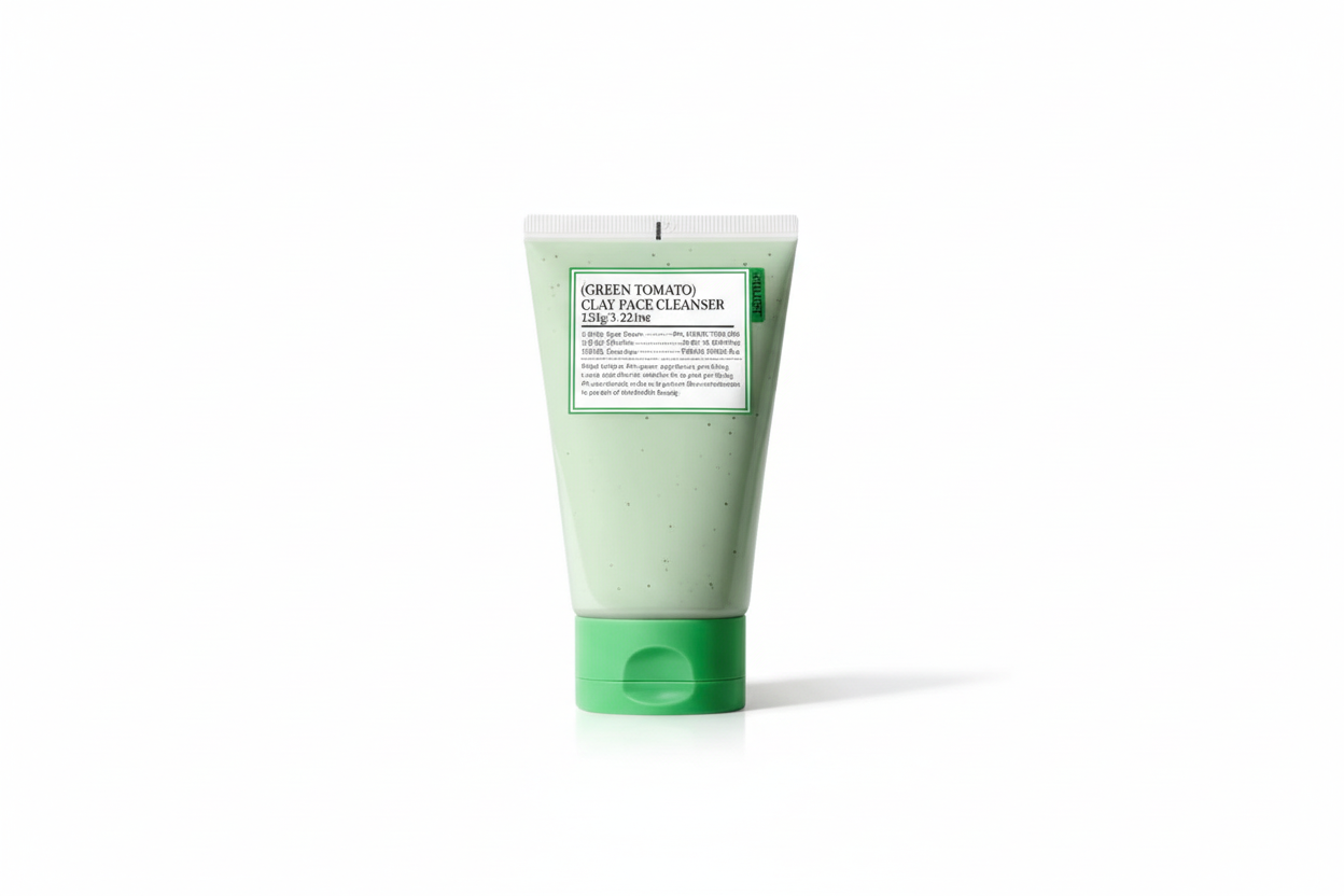 Green Tomato Clay Pack Cleanser – Deep Pore Cleansing Face Wash, 50g