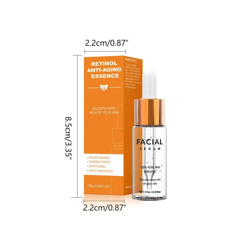 Retinol Anti-Aging Face Essence – Moisturizing, Brightening & Pore-Refining, 17ml
