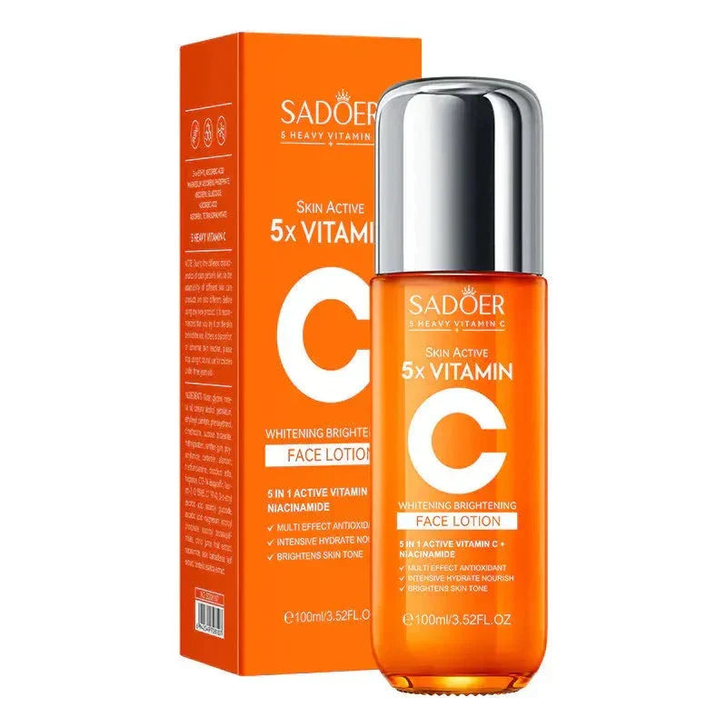 Vitamin C 7-Piece K-Beauty Brightening Skincare Gift Set in Emulsion 100 ml