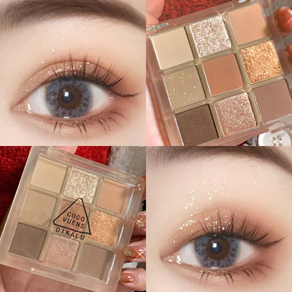 9-Color Eyeshadow Palette in 03 Chestnut Cake