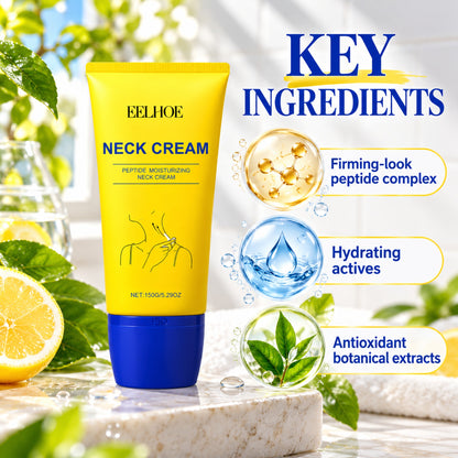 Key ingredients: firming-look peptide complex, hydrating actives, antioxidant botanical extracts