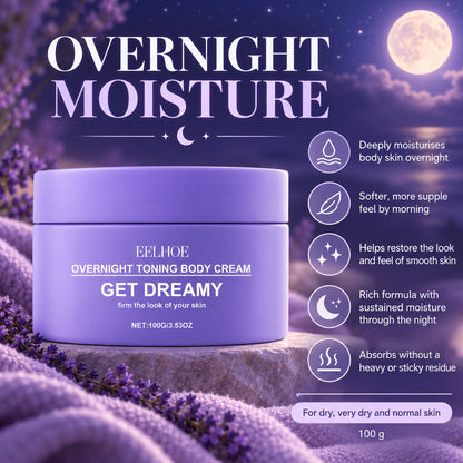 Overnight moisture benefits: softer, more supple skin by morning without a sticky residue