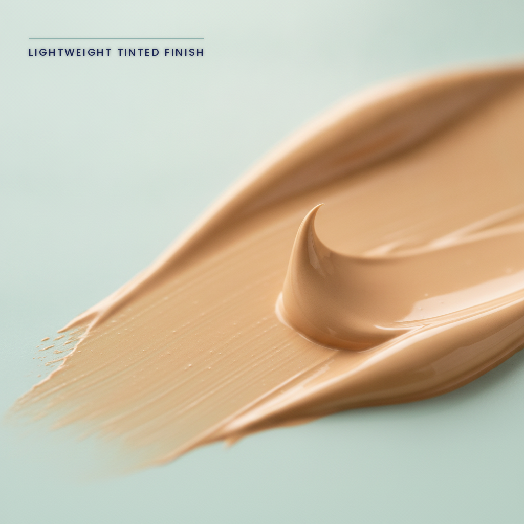 EELEHOE Perfect Cream — macro of the lightweight beige tinted cream texture