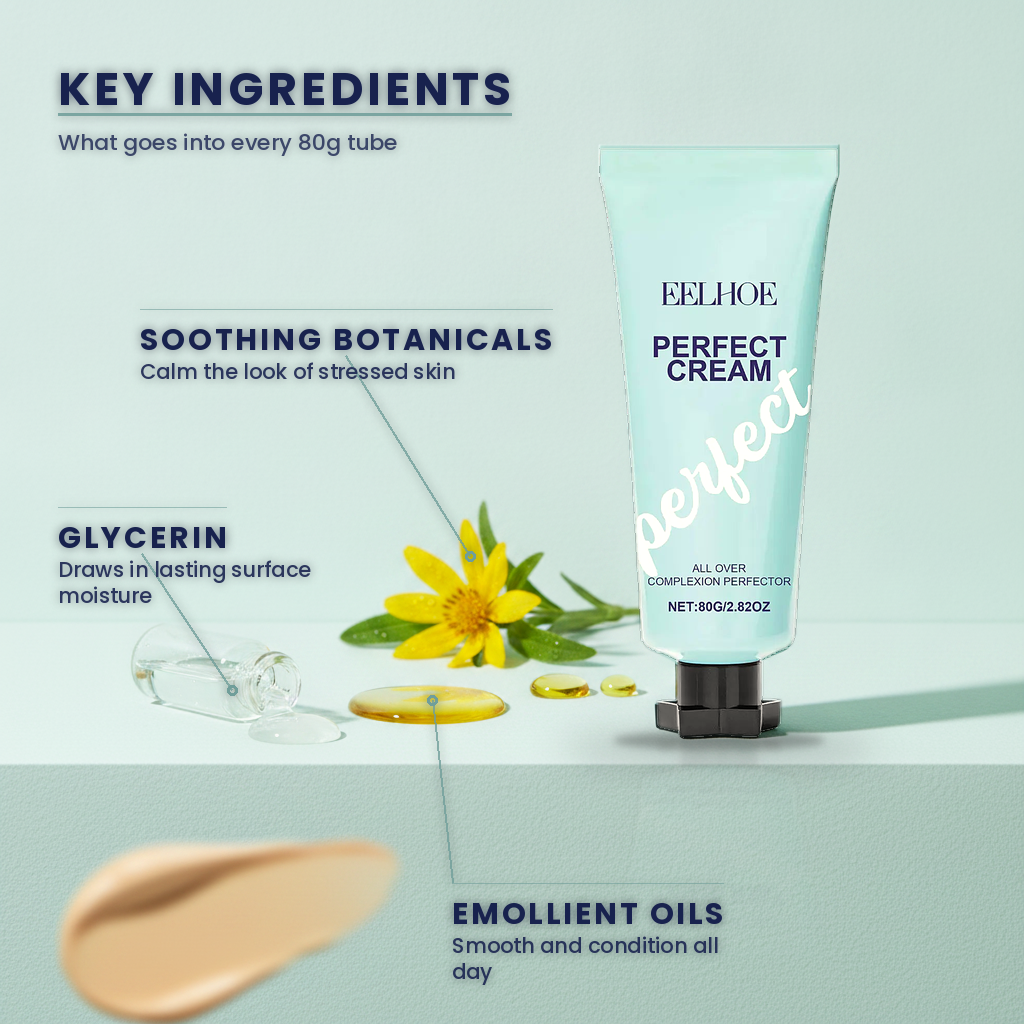 EELEHOE Perfect Cream — key ingredients: glycerin, emollient oils, soothing botanicals