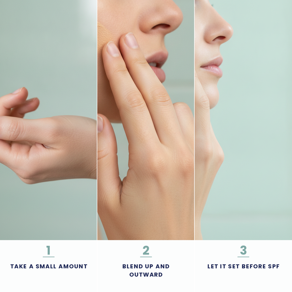 EELEHOE Perfect Cream — how to use in three steps