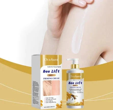 Body Bee Venom Moisturizing Cream jar with natural ingredients for deep hydration and skin firmness