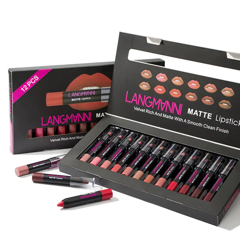 Matte Non-Stick Lipstick & Gloss Combo Set