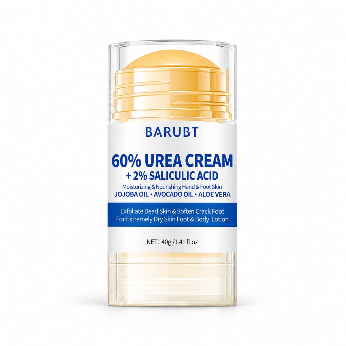 BARUBT 60% Urea Cream + 2% Salicylic Acid 40 g stick on white