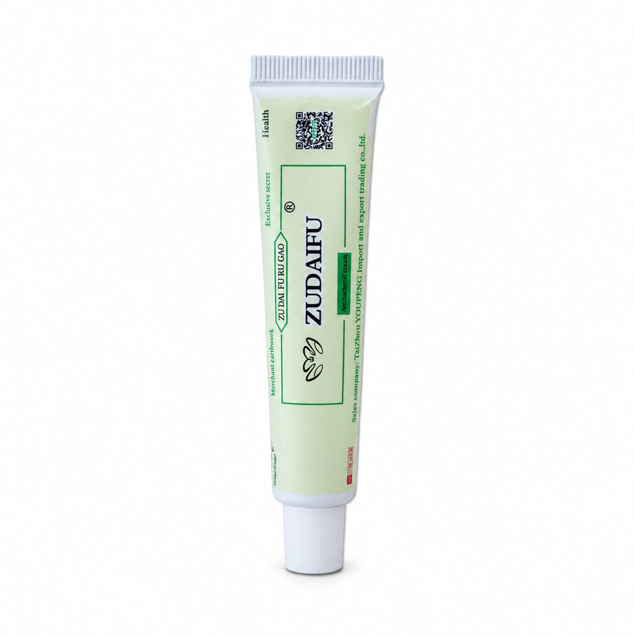 ZUDAIFU herbal cream 15 g tube alone on a pure white background