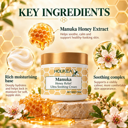 Key ingredients: manuka honey extract, rich moisturising base, soothing complex
